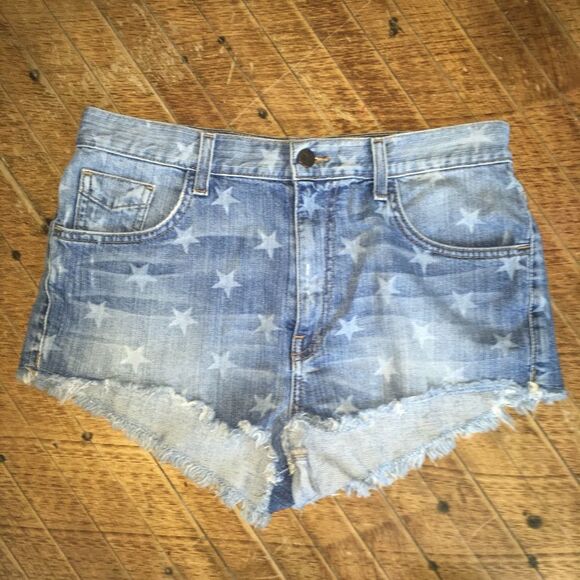 Vans Pants - Van x Jesse Jo Star cutoff size 9 denim high waist shorts